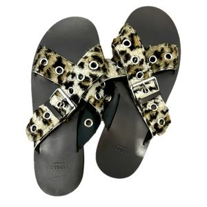 Unisex Versace Vegan Leather Sandals